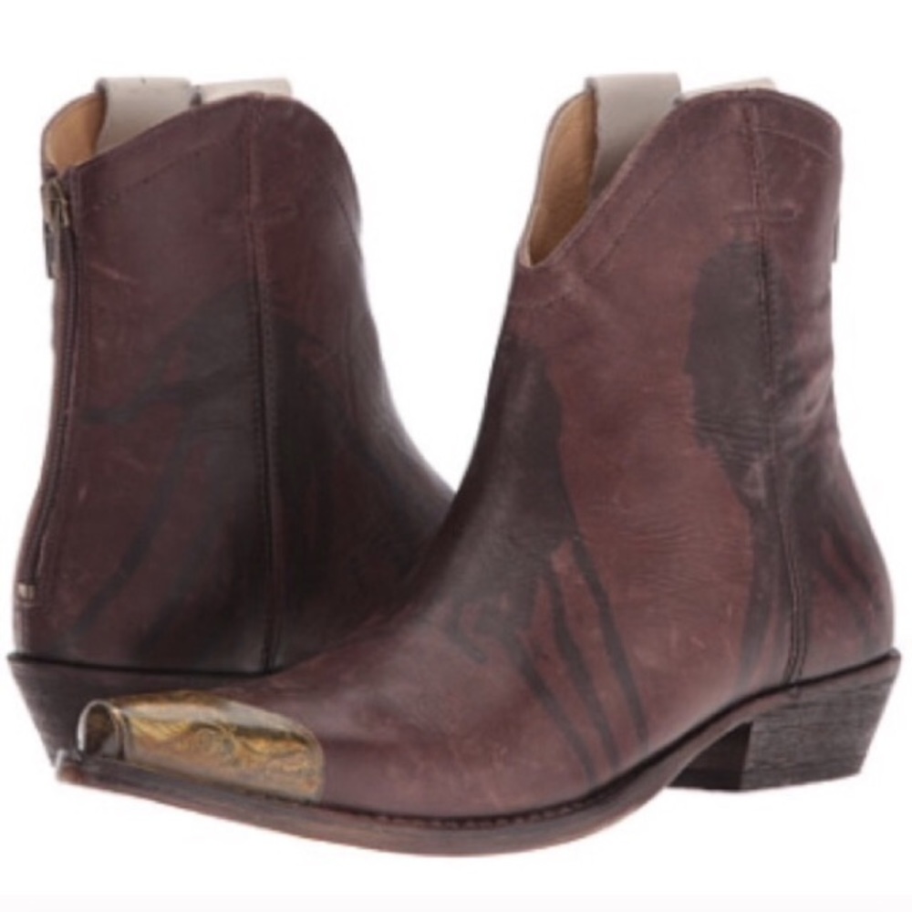 NIB Free People Lost Trail Ankle Boots chocolate 7